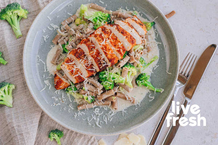 Chicken Brokkoli Pasta mit LiveFresh Maccheroni