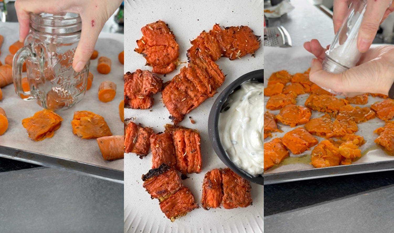 Smashed Carrots