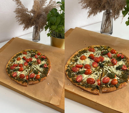 High Protein Caprese Schüttelpizza