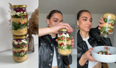 High Protein Couscous Meal Prep Bowl
