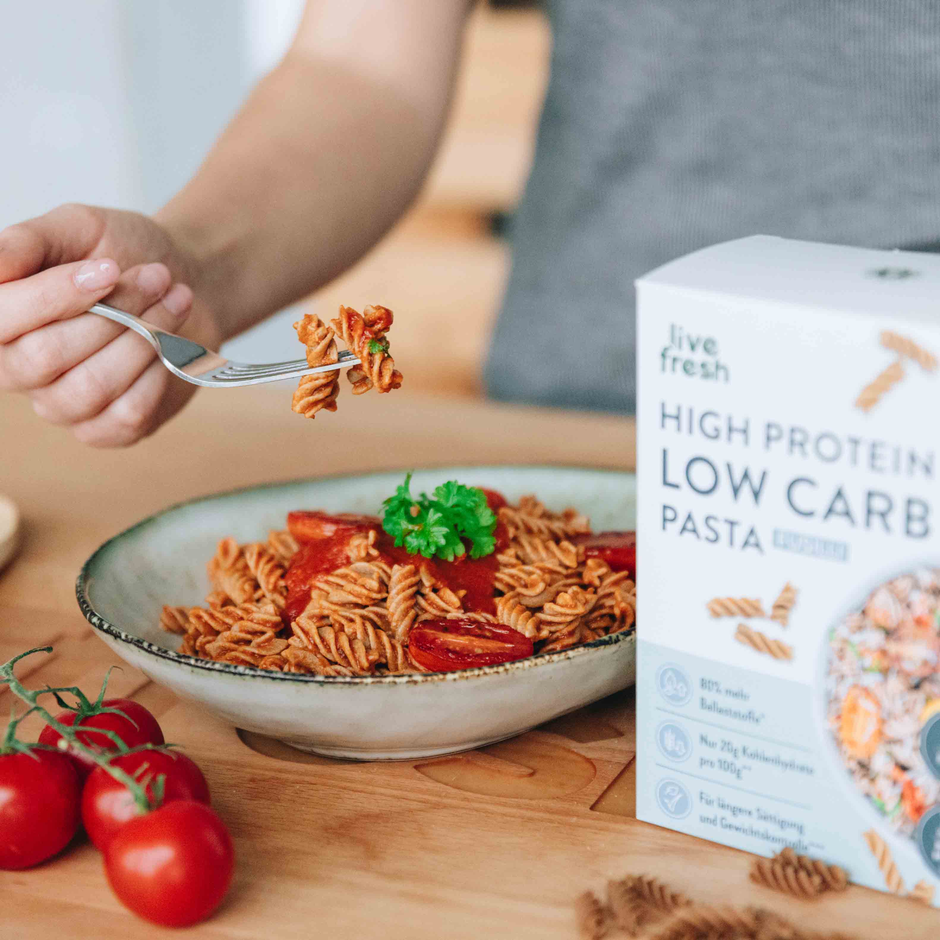 Low Carb High Protein Pasta - Fusilli