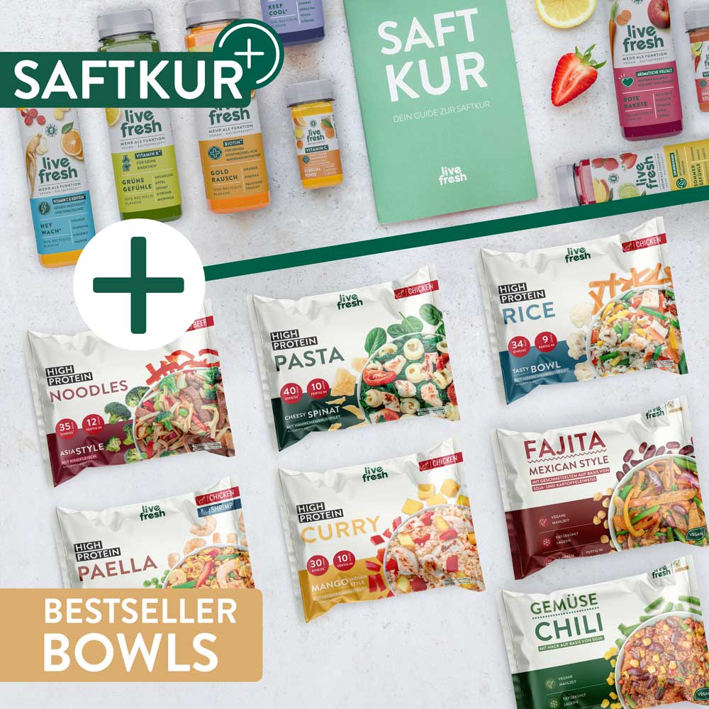 3 Tage Saftkur + Bestseller Bowls