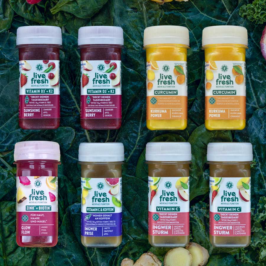 Tasting pack - 16 shots - Cold pressed¹ & Not heated.