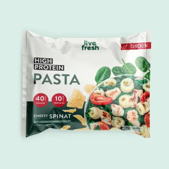 Pasta Cheesy Spinat